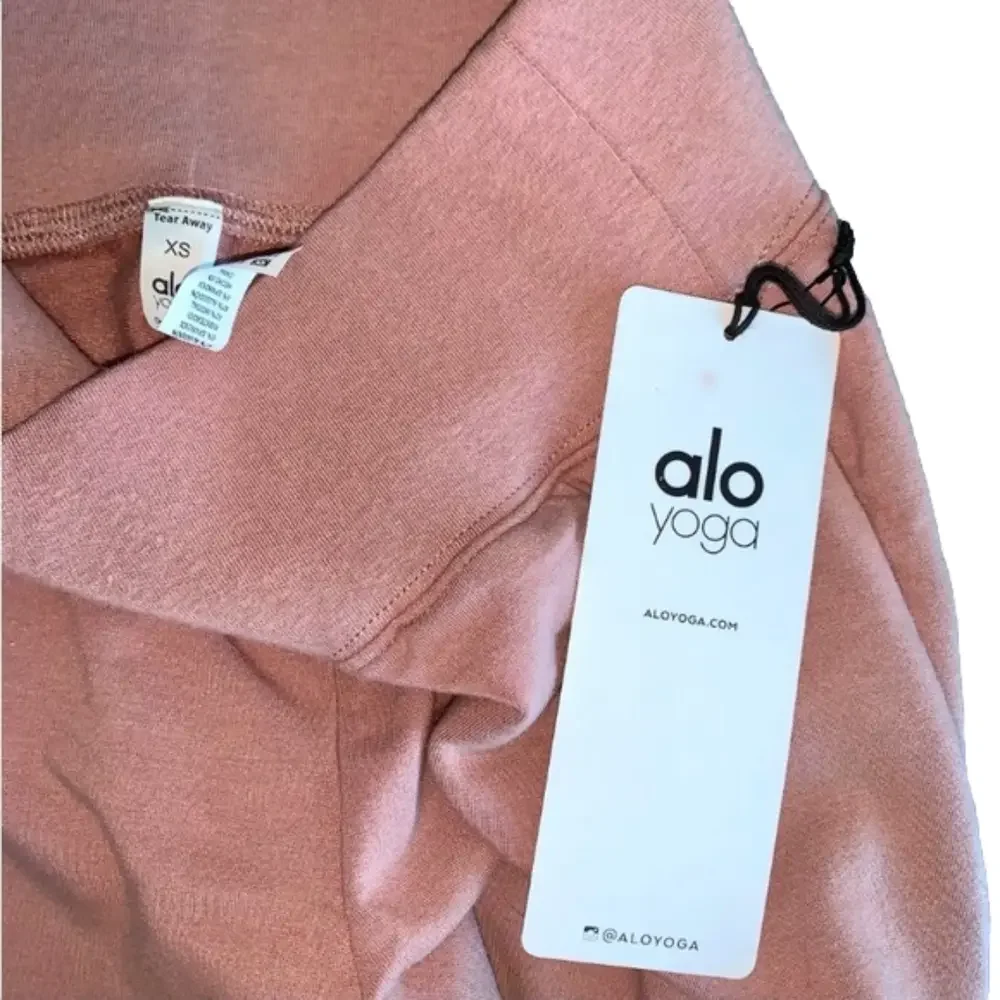 NWT ALO YOGA smoky pink quartz SOLAR LEGGING sweatpants athleisurewear bottoms - Picture 3 of 10